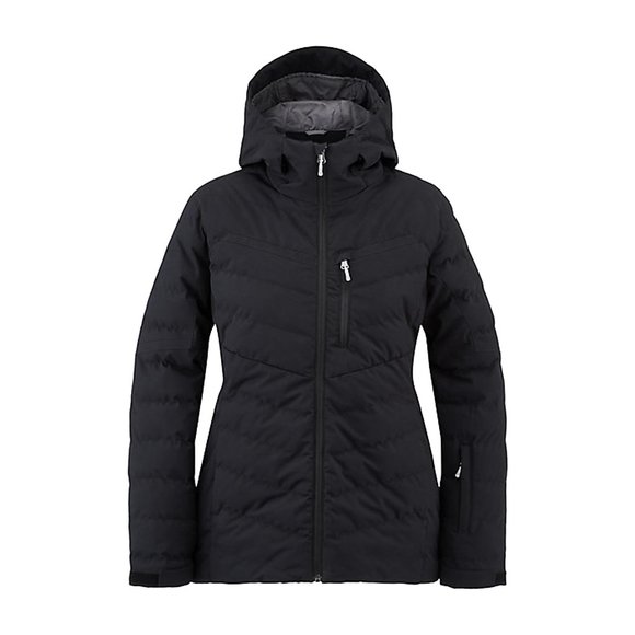 NEW $300 Spyder Brisk Womens Synthetic Down Jacket!  Sm or Med  Black Waterproof - Picture 1 of 3